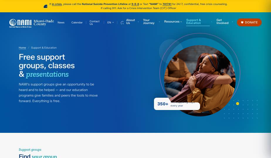 Support and Education template