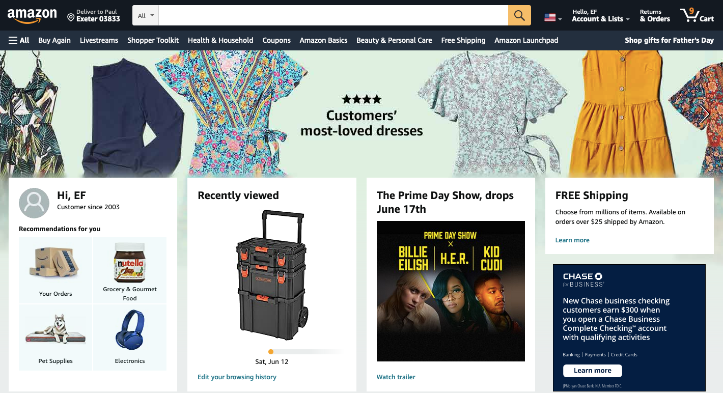 Amazon homepage-1