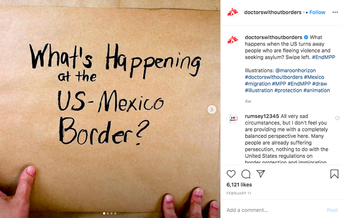 Doctors without Borders Instagram