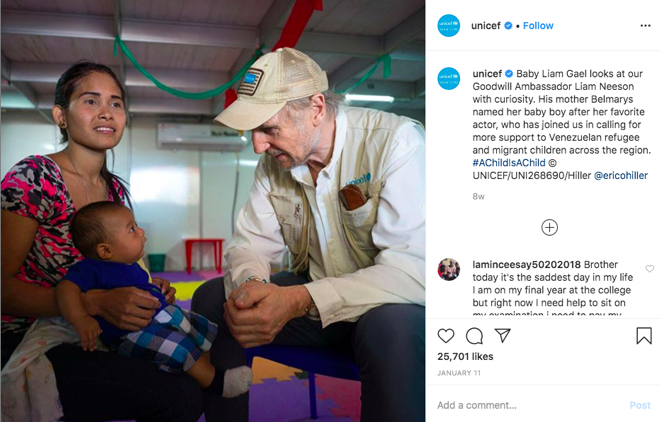 UNICEF Instagram