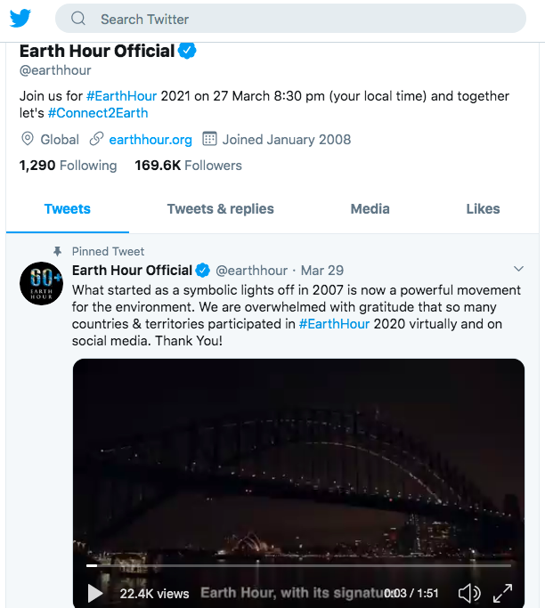 WWF Earth Hour