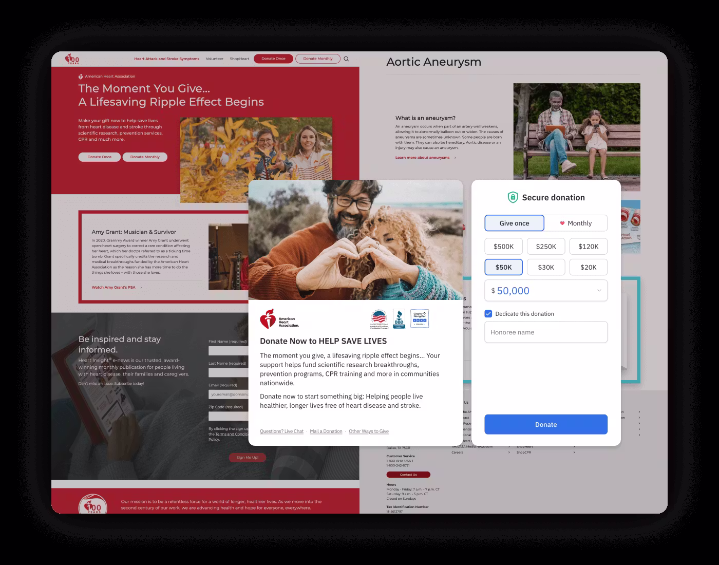 American Heart Association Mockup