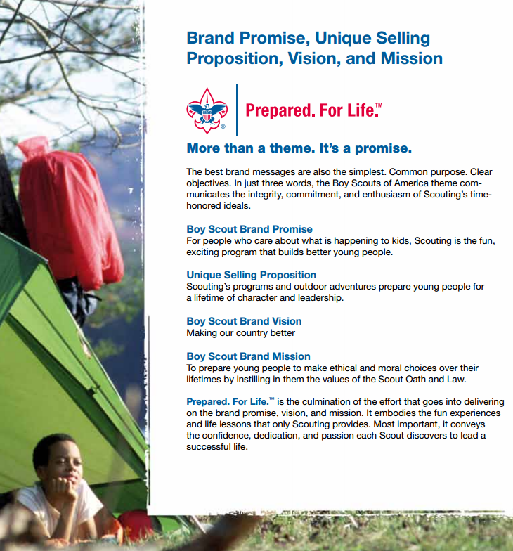 Boy Scouts USA- Brand Mission