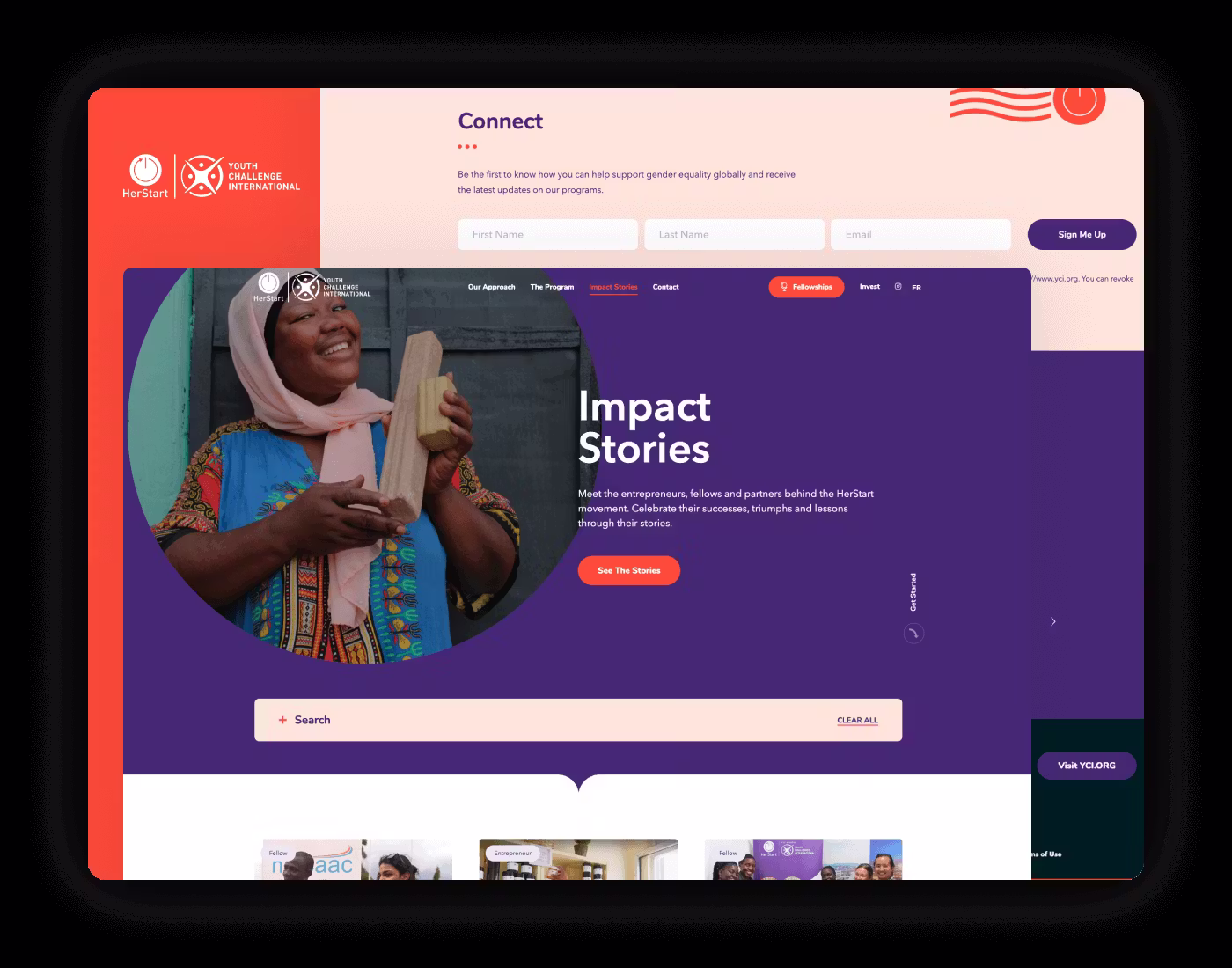 Herstart By Youth Challenge International Mockup