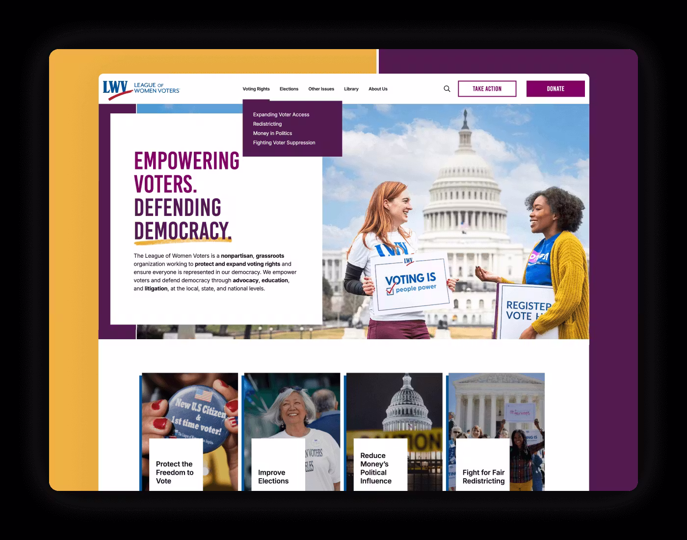 League Of Women Voters Mockup