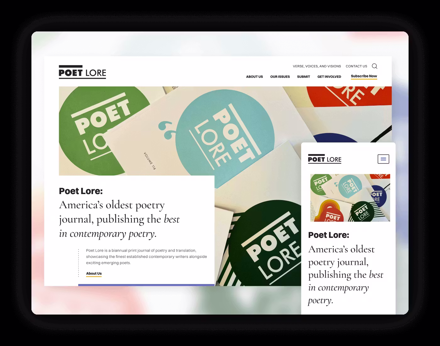Poet Lore Mockup