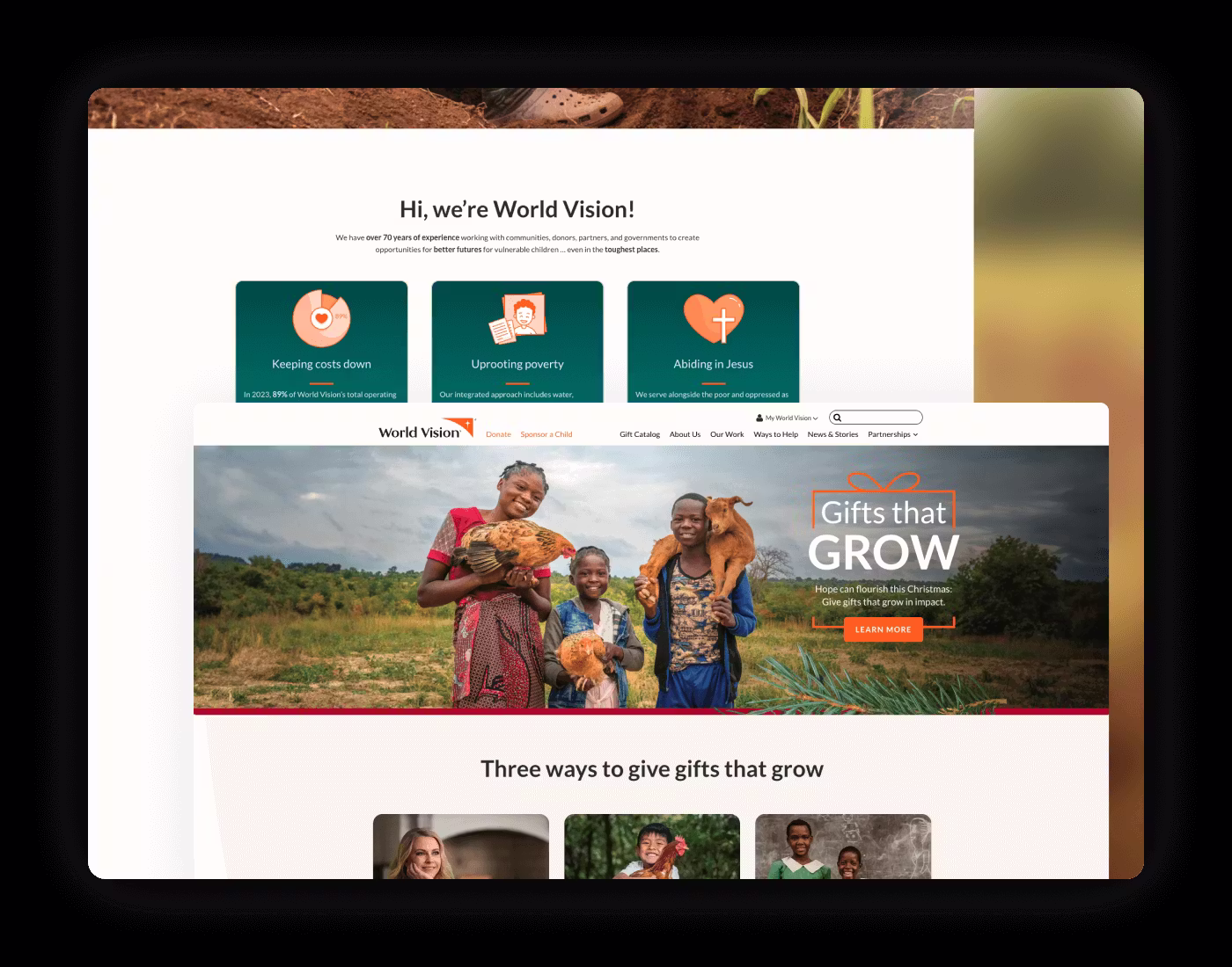 World Vision Mockup