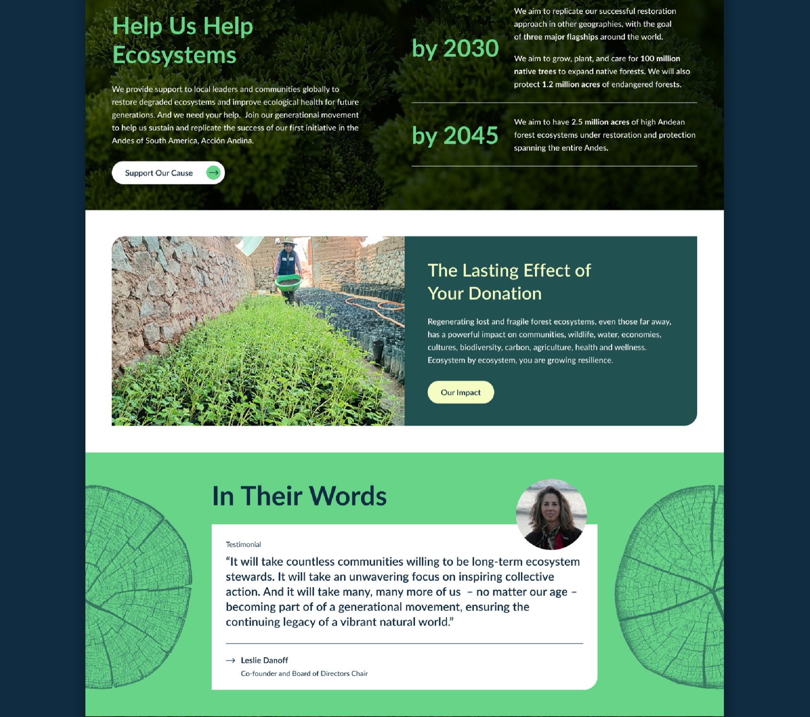 Global Forest Generation website detail design