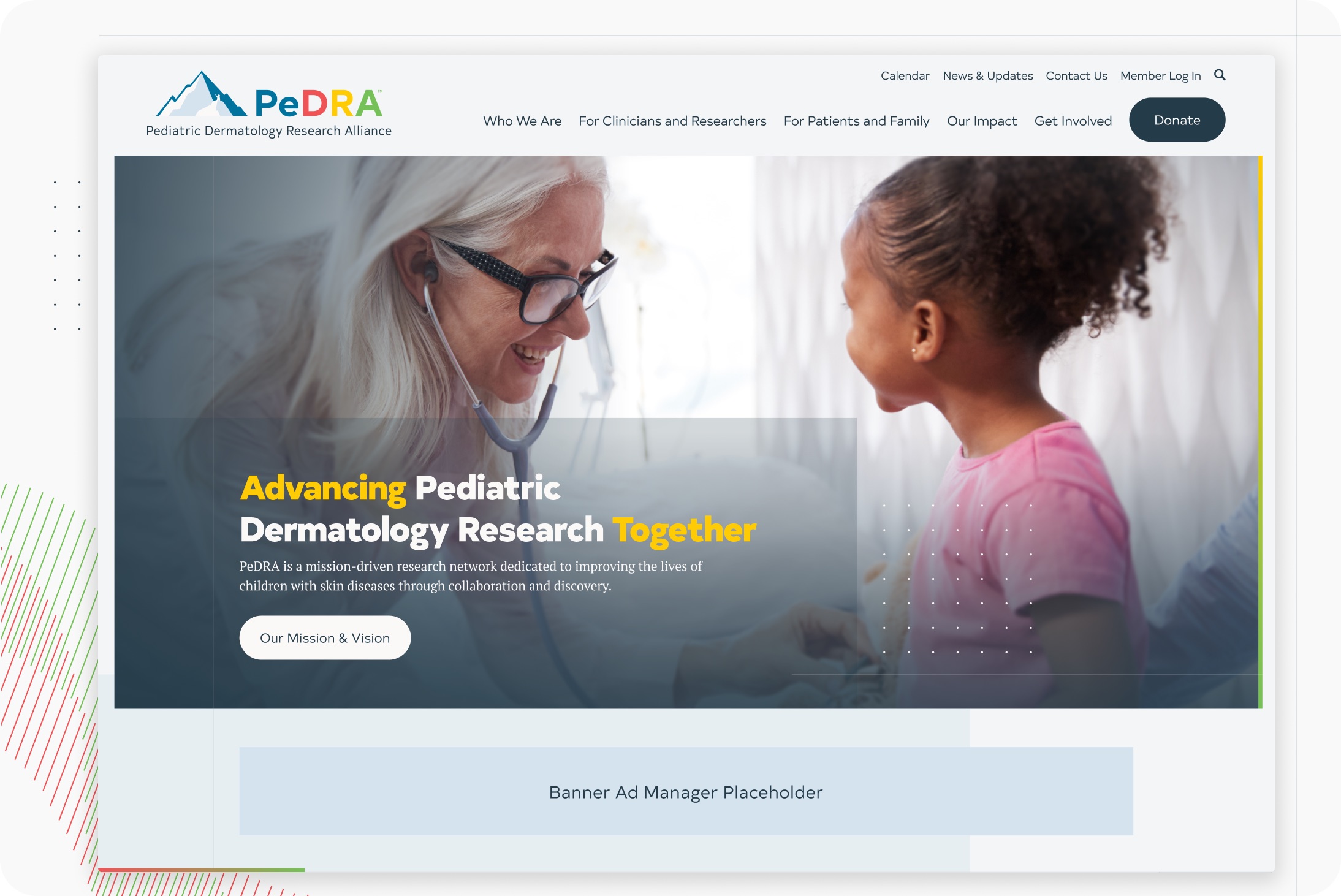 PeDRA website design by Elevation